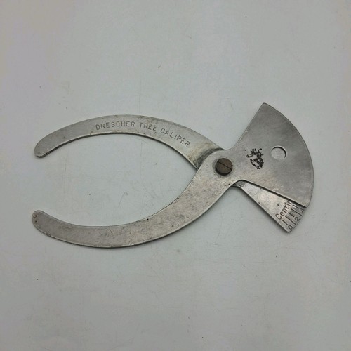 Vintage Leonard Drescher Tree Caliper Aluminum Arborist Tool Brass Pivot 8” 20cm