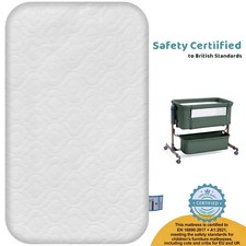 Deluxe Crib Mattress Compatible Bedside Crib 83x50x5 cm Fits Next to Me & Babylo