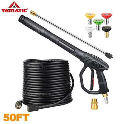 #ad YAMATIC Pressure Washer Gun and Hose 50FT with Easy Pull Trigger $71.39