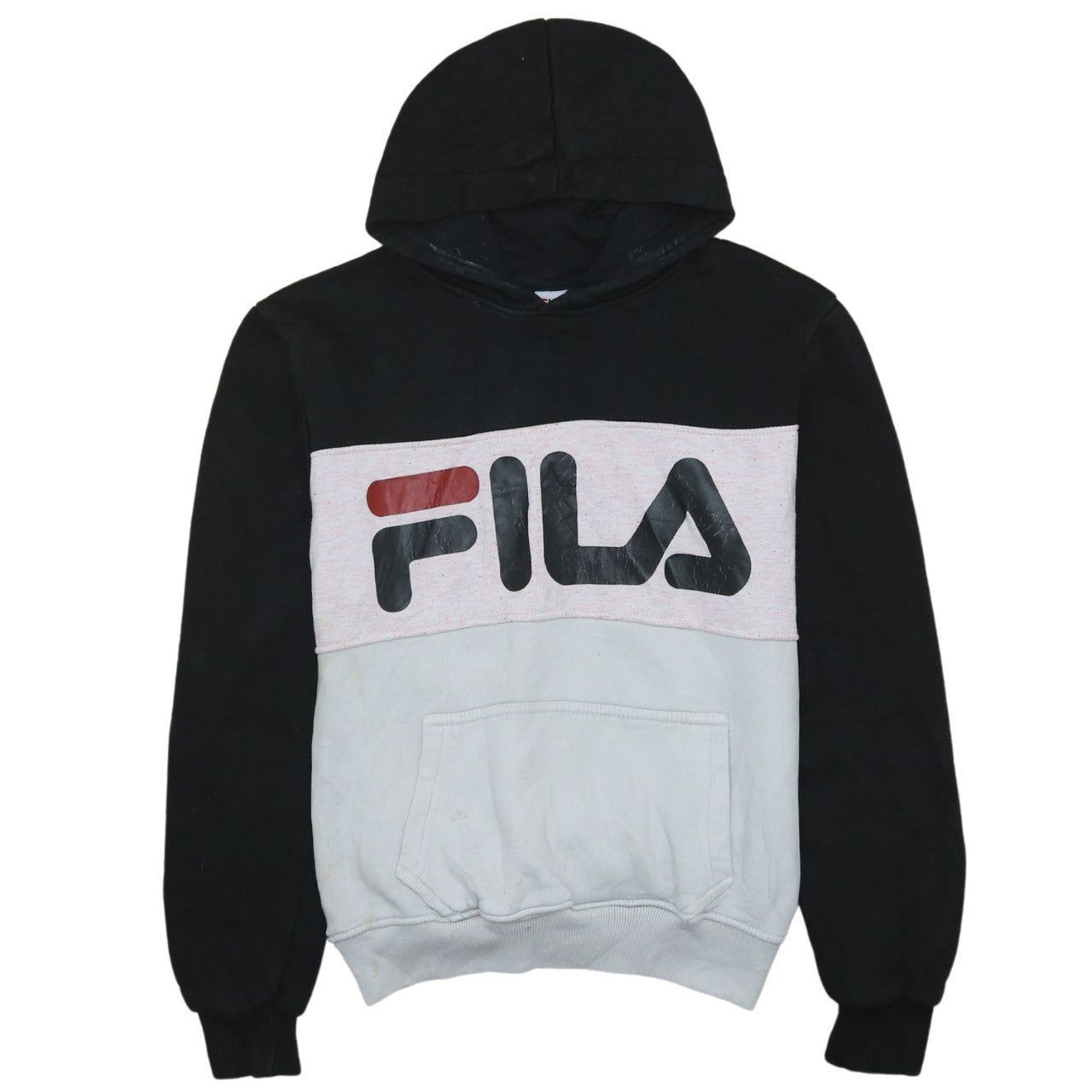 FELPA CON CAPPUCCIO VINTAGE FILA NERA DONNA XL