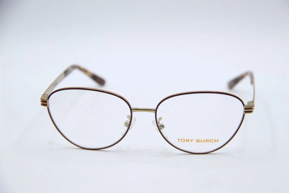NEW TORY BURCH TY 1071 3316 BURGUNDY GOLD AUTHENTIC FRAMES EYEGLASSES 53-15 - Image 2 of 4