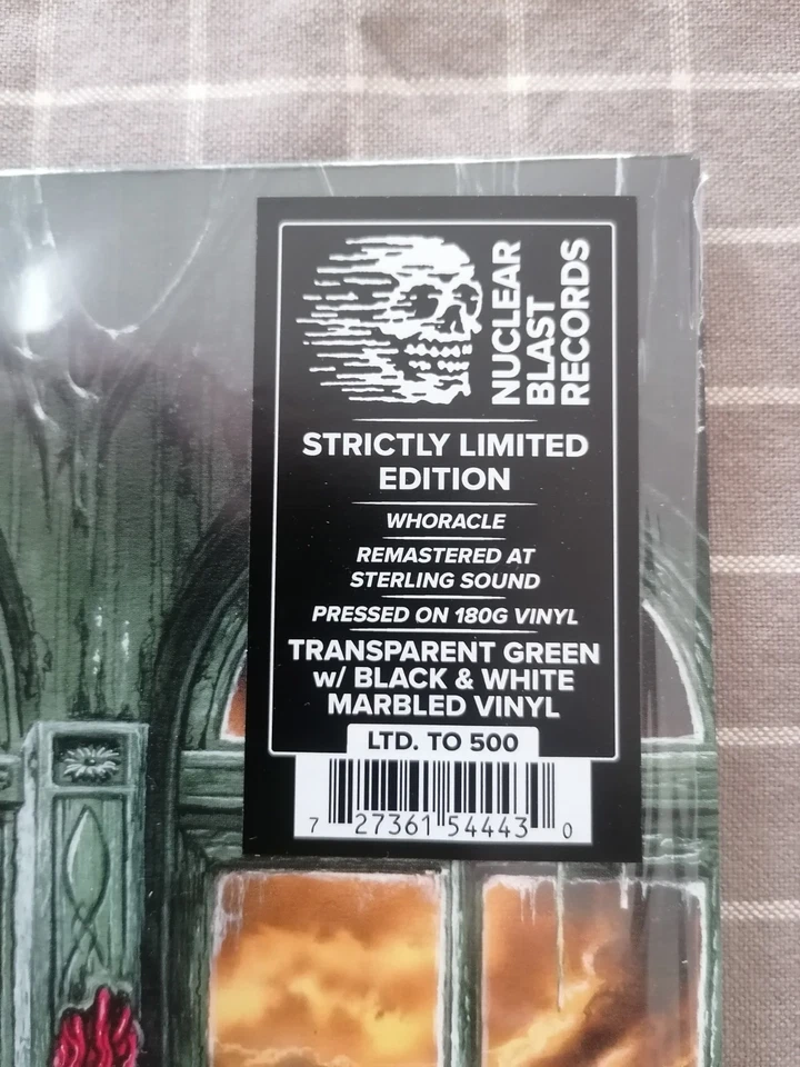 In Flames "Whoracle" Transparent Green With Black And White Marbled LP - Photo 2/4