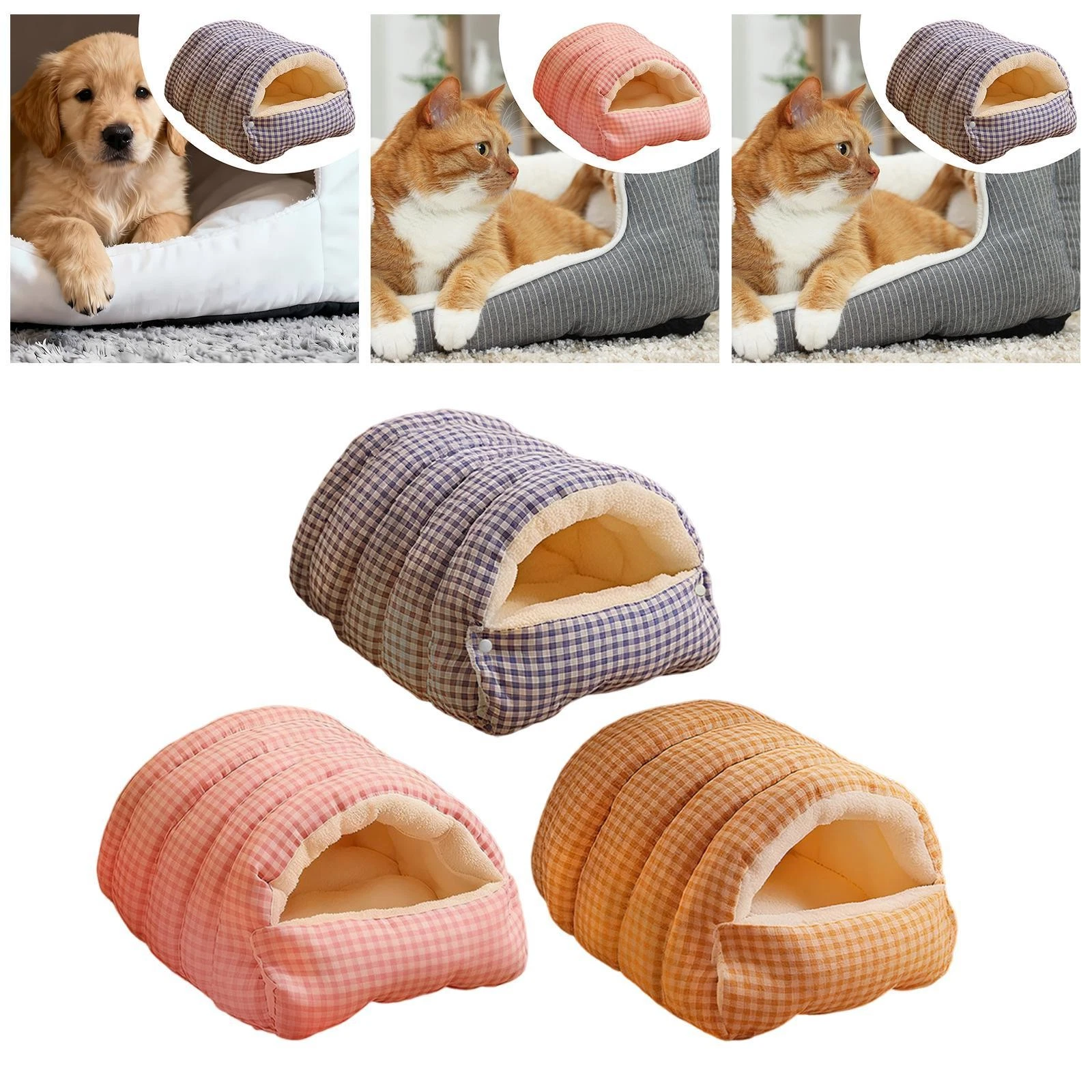 Cat Cave Bed Comfortable for Indoor Cats for Kitten Pet Supplies Small Dogs