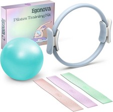 Pilates Essentials Kit for Women - Better Yoga Home Workouts with Pilates Ring