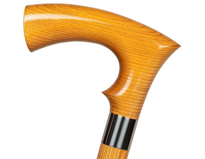 Dr. Watson - Handcrafted Wooden Walking Stick, Walking Cane with Duke Handle