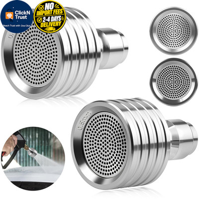 DEKELIY 2 Pack 0.4mm/0.5mm Hole Pressure Washer Nozzles 35mm*25mm, Silver