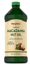Macadamia Nut Oil, | 16 fl oz (473 mL) Bottle | by Piping Rock