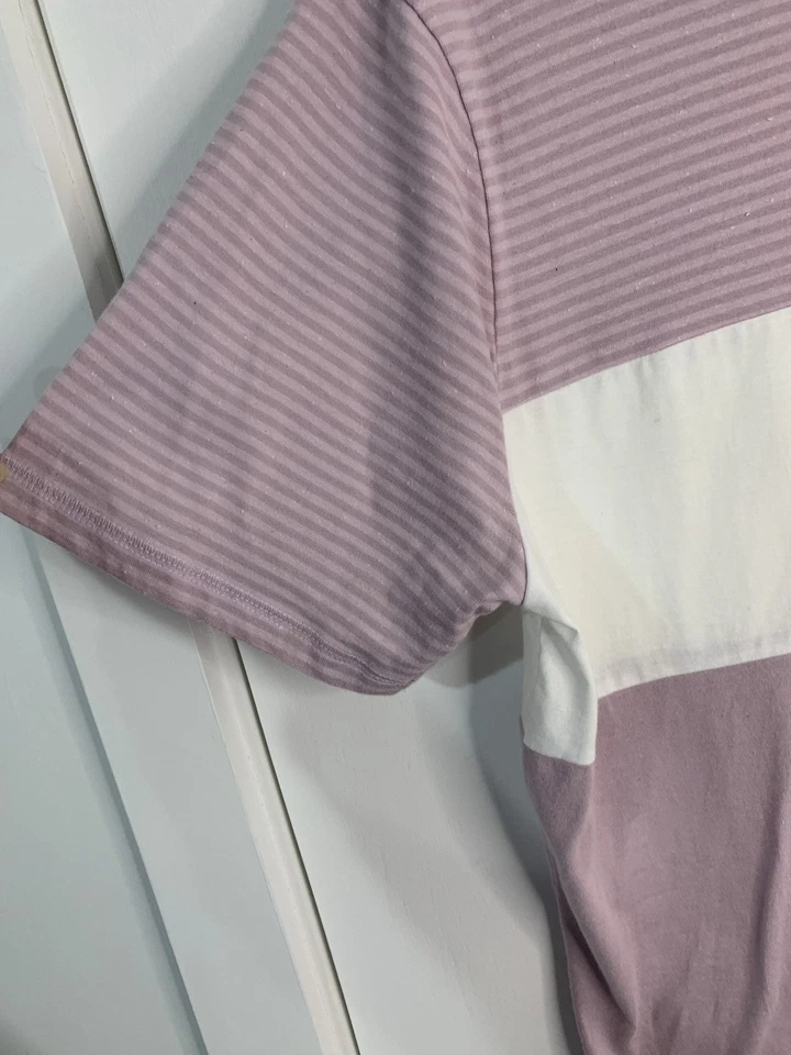 Sovereign Code men's L Multicolor Mauve Cotton Short Sleeve Henley - Image 4 of 4