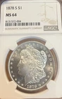 1878-S NGC MS64 PQ Morgan Silver Dollar