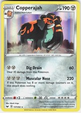 COPPERAJAH 137/202 HOLO RARE SWORD & SHIELD POKEMON NM