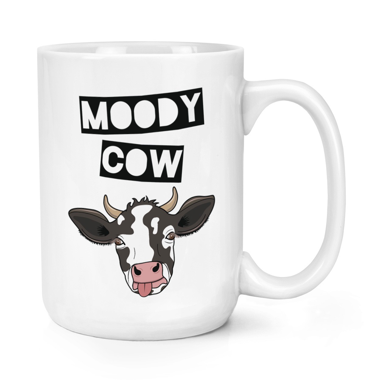 Moody Cow 15oz Large Mug Cup - Funny Joke Wife Girlfriend Valentines Day Big