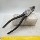 Vintage 1945 WW2 Military ᗑ Round Hole Combination Pliers 7" Old RAF Army Tool