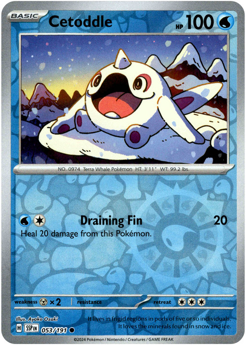 Cetoddle 53/191 Reverse Holo | Surging Sparks | Pokemon Card