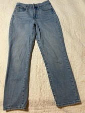 Madewell Womens Size 27 Jeans Curvy Perfect Vintage Light Wash Denim Mid Rise