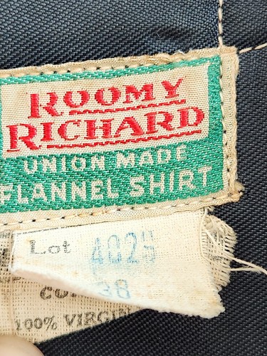 Vintage Roomy Richard Union Made 100% Wool Plaid Jacket L - Picture 7 of 8