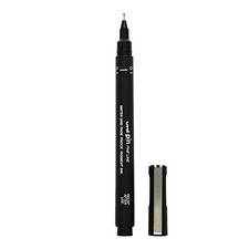 Uni Ball Pin 02 Fine Line Marking Pen Pack of 12 Black 0.2mm Nib for Art