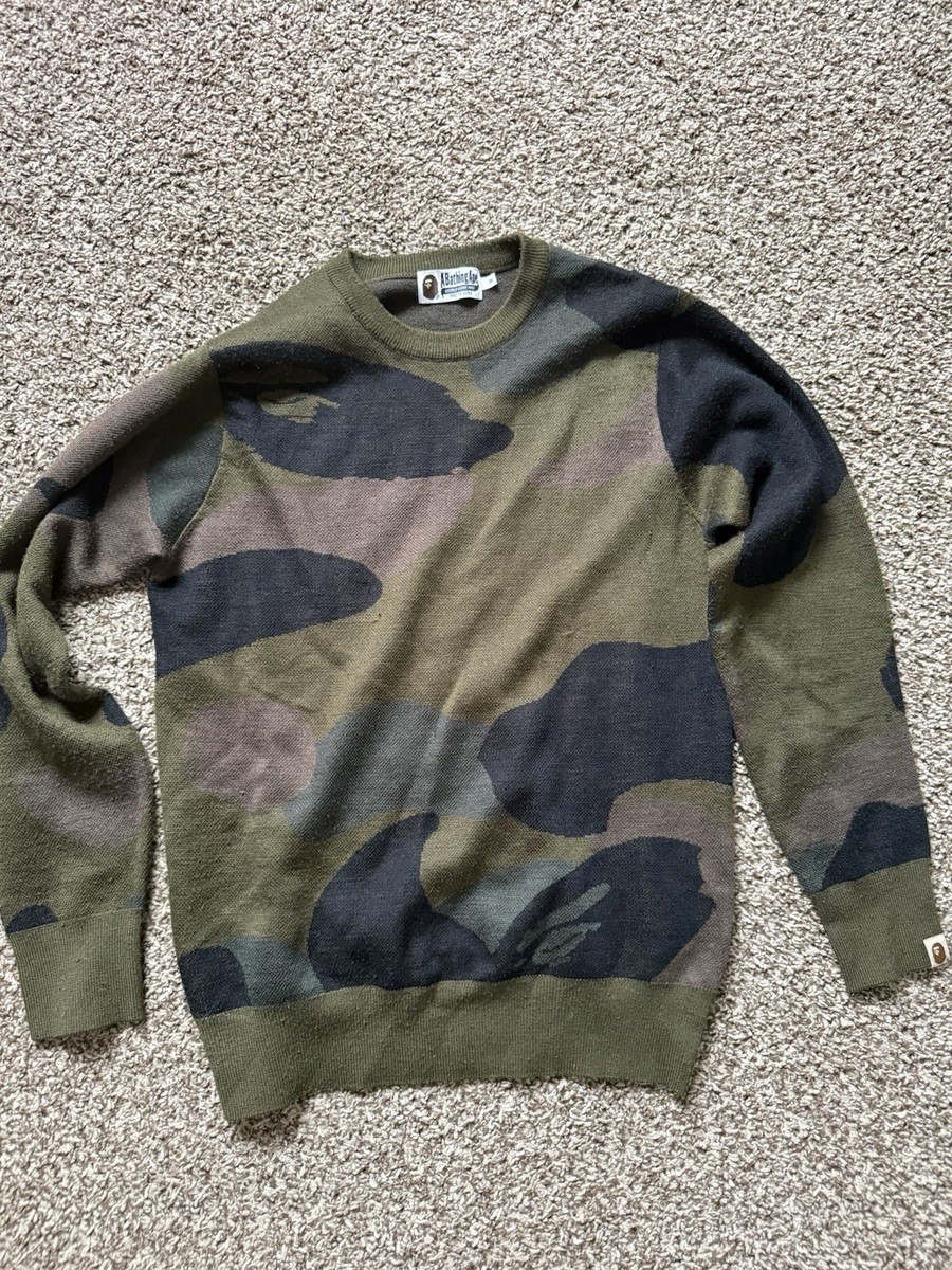 Bape Camo Crewneck Sweater A Bathing Ape Size Medium
