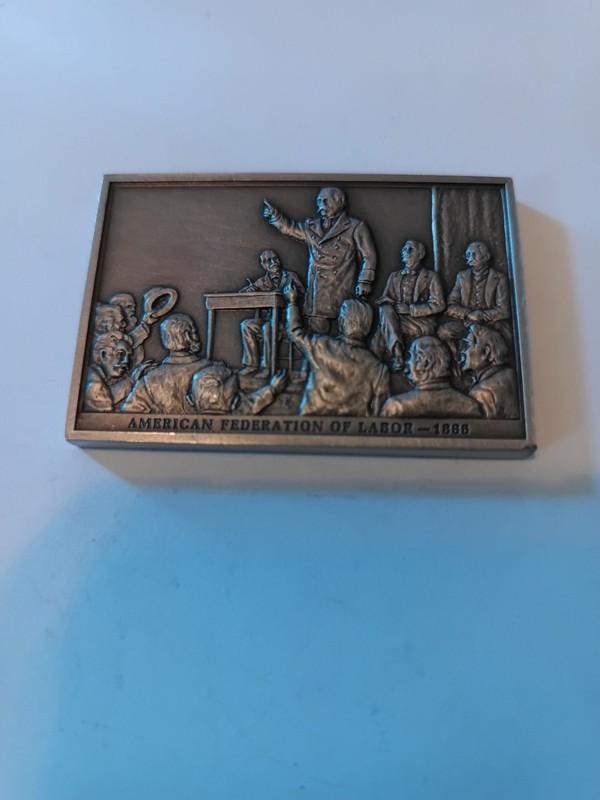 American Revolution Bicentennial American Federation Of Labor Fine Pewter Bar 55