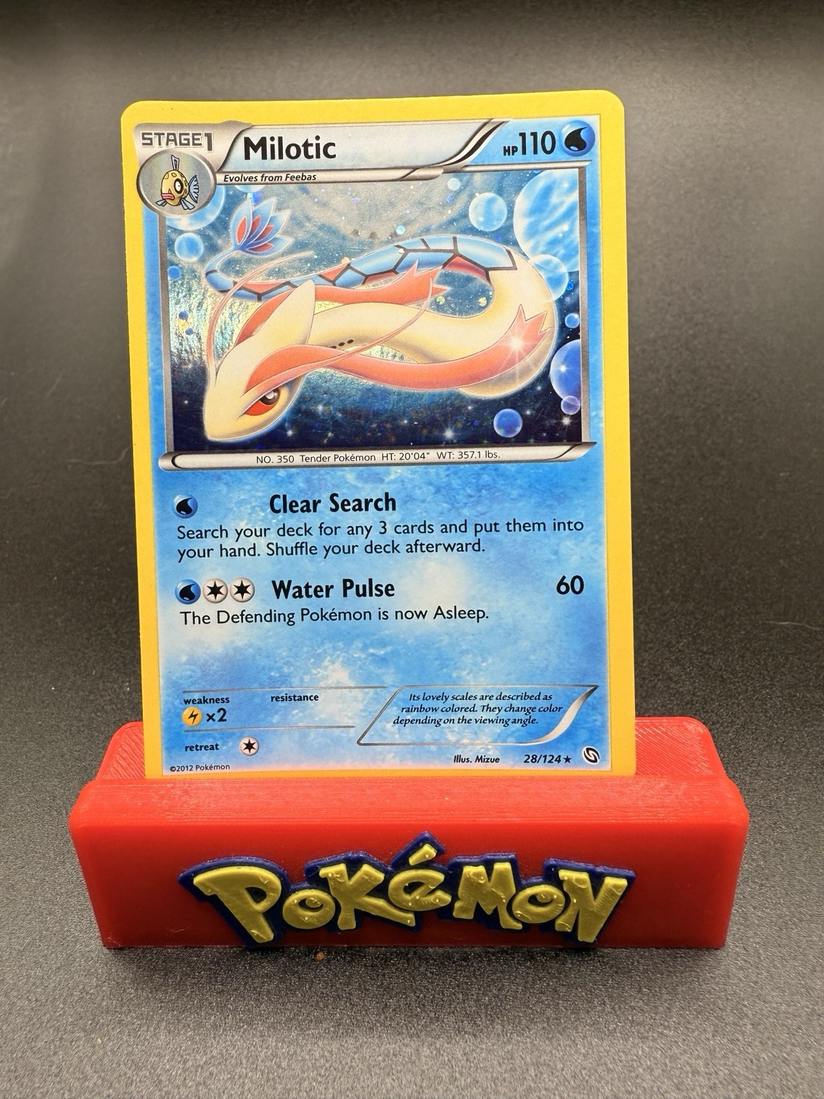 Milotic Holo Rare Dragons Exalted 28/124 NM Pokemon Card