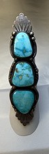 Rare Ring Royston Turquoise Sterling Silver Navajo Vintage size 6