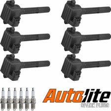 Ignition Coil Autolite Platinum Spark Plug For 1996-1997 Isuzu Rodeo 3.2l V6