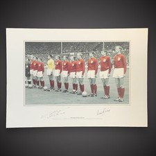 Sir Geoff Hurst & Martin Peters Signed 66England World Cup Winners Pic BID £15