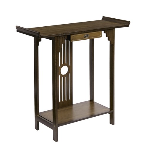Industrial Console Table Drawer Hallway Vintage Wooden Sideboard Storage Table - Picture 13 of 18