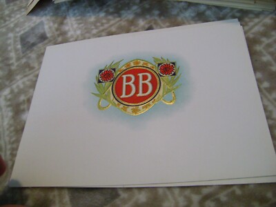 B.B.-INNER CIGAR BOX -EMBOSSED LABEL 