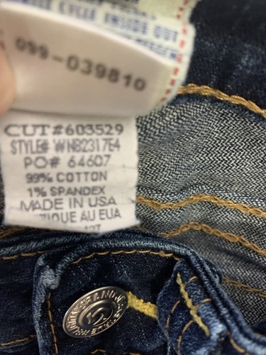 True Religion Size 28 Becky Bootcut Dark Wash Jeans Distressed - Picture 10 of 12