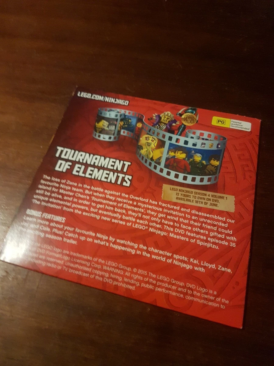 Lego Ninjago Tournament of Elements Episode 35 DVD cartoon