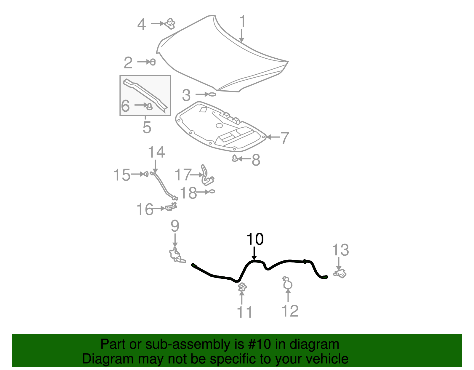Hood Release Cable Toyota Corolla Genuine OEM / New eBay