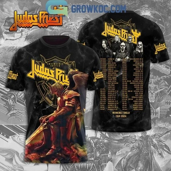 Judas Priest Invincible Shield Tour 2024 Schedule  Shirts
