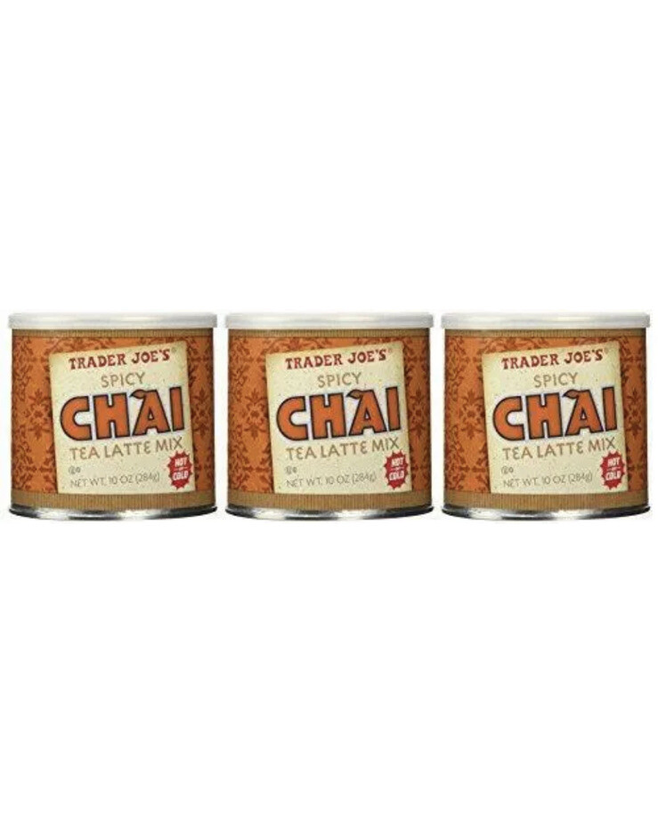 3 Packs Trader Joe's Spicy Chai Tea Latte Mix 10 OZ Each Pack