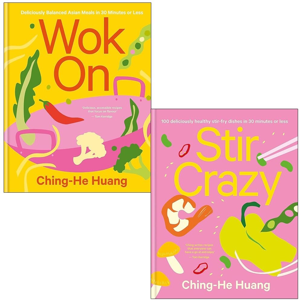 Wok On Deliciously balanced Asian meals,Stir Crazy  2 Books Collection Set