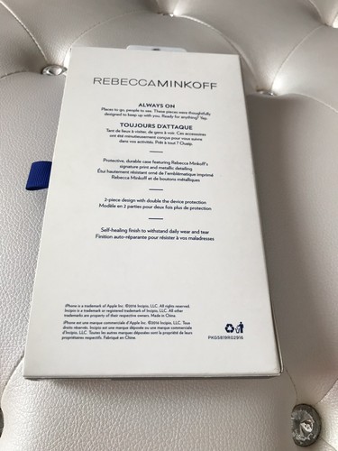 NUEVO Estuche Rebecca Minkoff Paz, Amor, Felicidad iPhone SE2/8/7/6s/6 $40 - Imagen 3 de 8