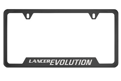Black Chrome License Plate Frame for Mitsubishi Lancer Evolution