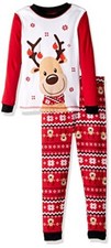 Toddler Boys' Christmas Holiday Reindeer Cotton Pajama Set