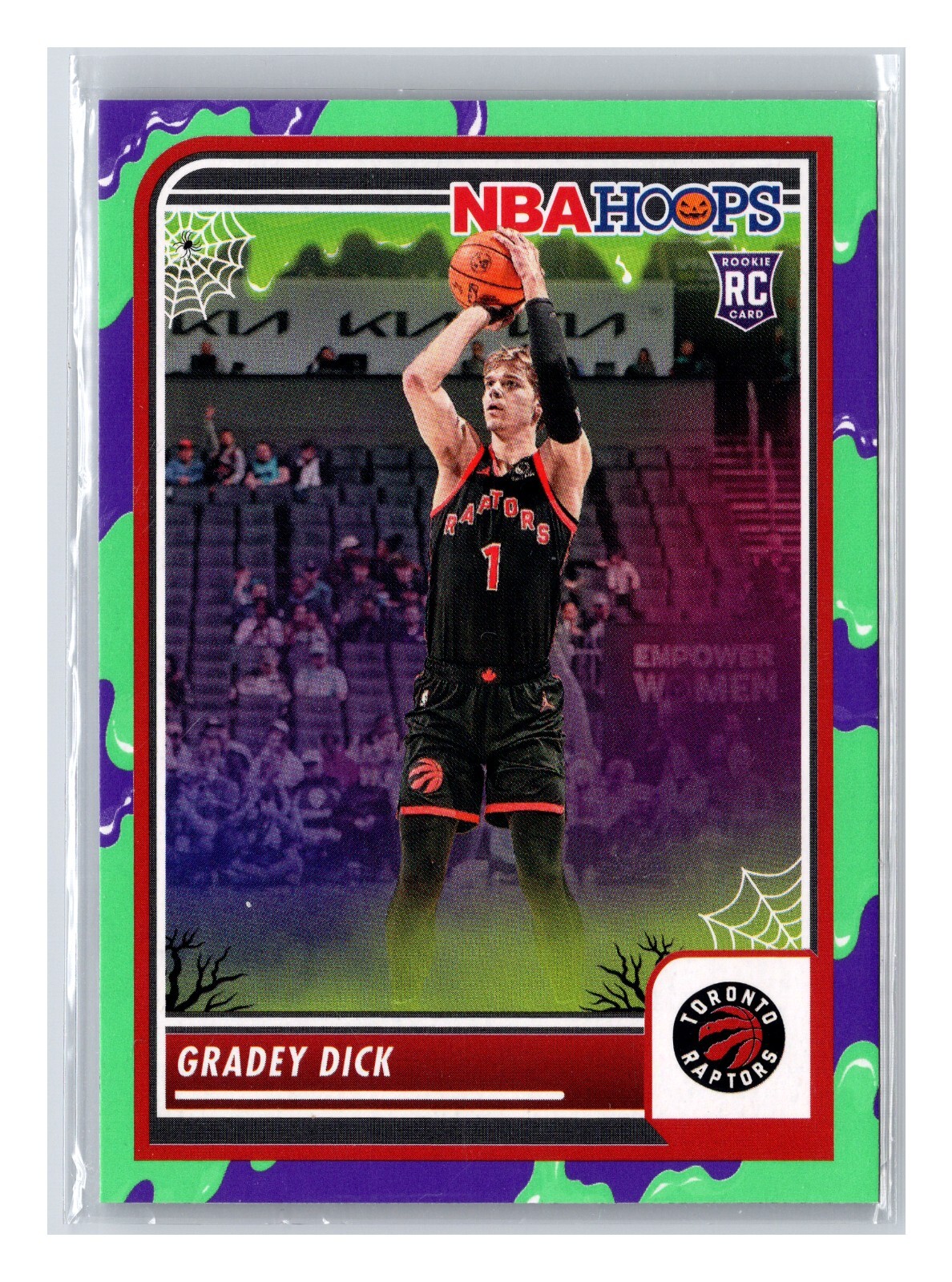 Gradey Dick 2023-24 Panini Haunted Hoops Green Slime Rookie RC #251 🎃 Raptors