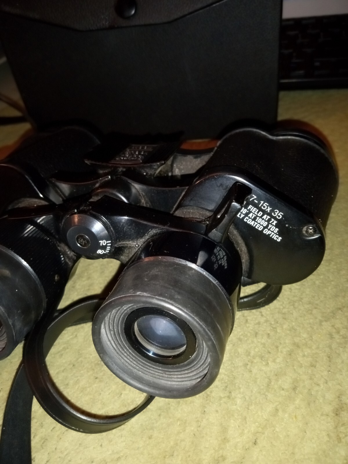 Bushnell Binoculars InstaFocus Ensign Zoom Lens 715X35 with Case