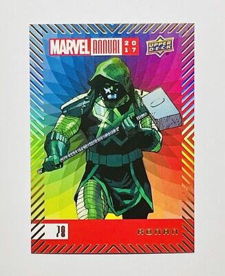 Upper Deck 2017 Marvel Annual Color Wheel Parallel Ronan #78