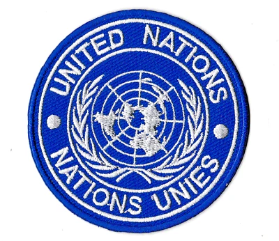 Patche ONU patch Nations Unies logo militaire tactical écusson thermocollant