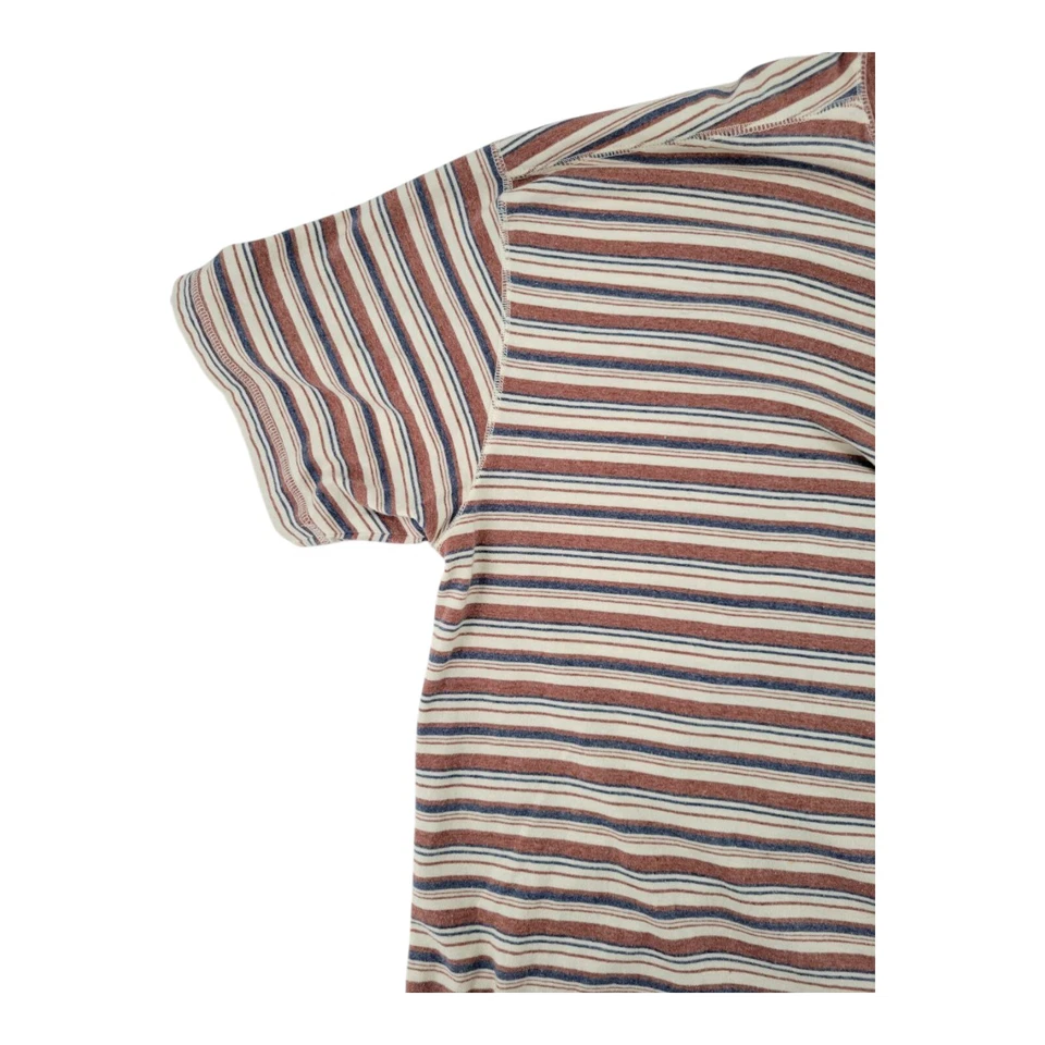 Arizona Jeans Company Henley Camisa Para Hombres Camiseta A Rayas Manga Corta Talla XL Foto 3 de 4