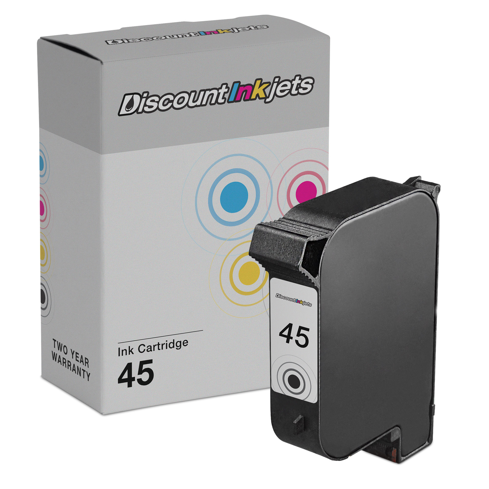 51645A 45 Black Printer REMAN Ink Cartridge for HP Photosmart P1100 P1000xi