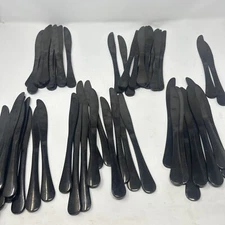 52  Piece Black Dinner Knives Stainless Steel Flatware