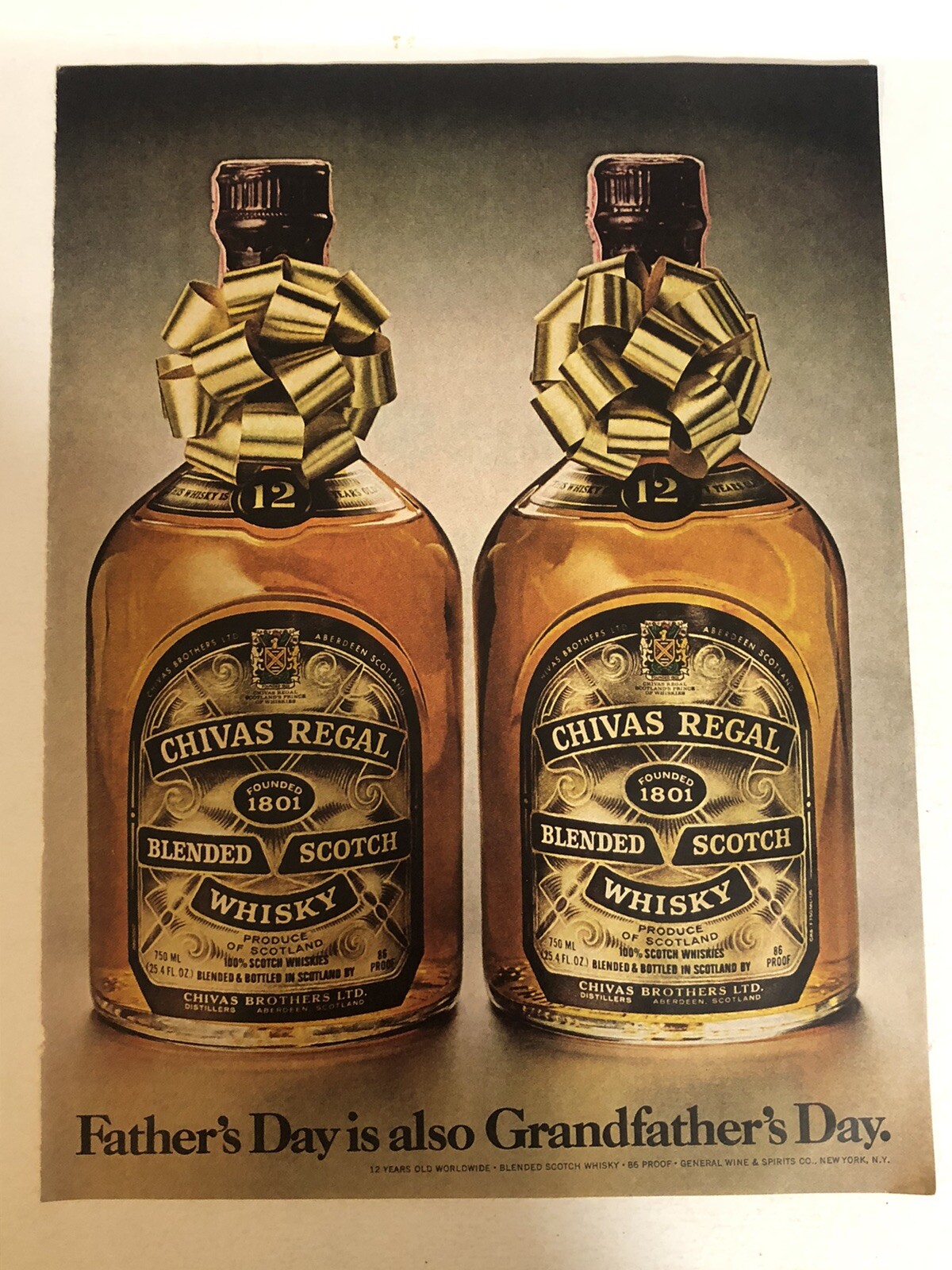 1970s Chivas Regal Blended Scotch Whisky Vintage Print Ad Advertisement pa30