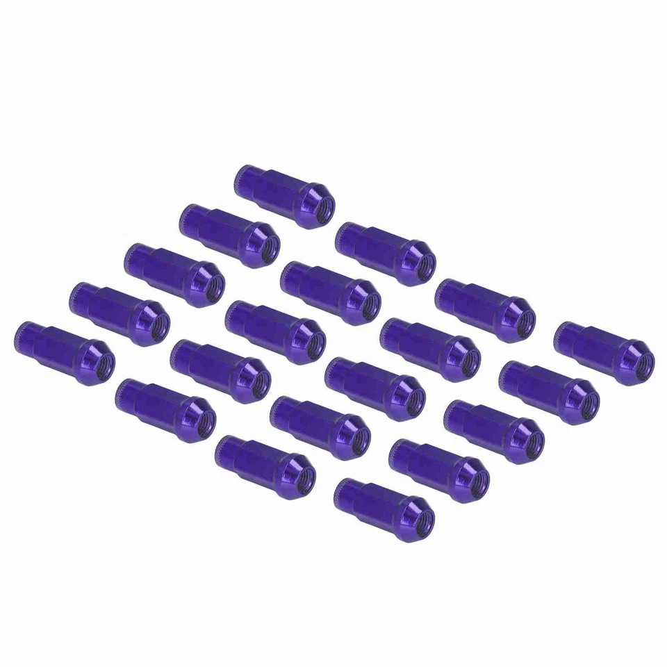 Tuercas de rueda púrpura 20 piezas M12x1,5 con llave de vaso de alta dureza para Foto 2 de 4