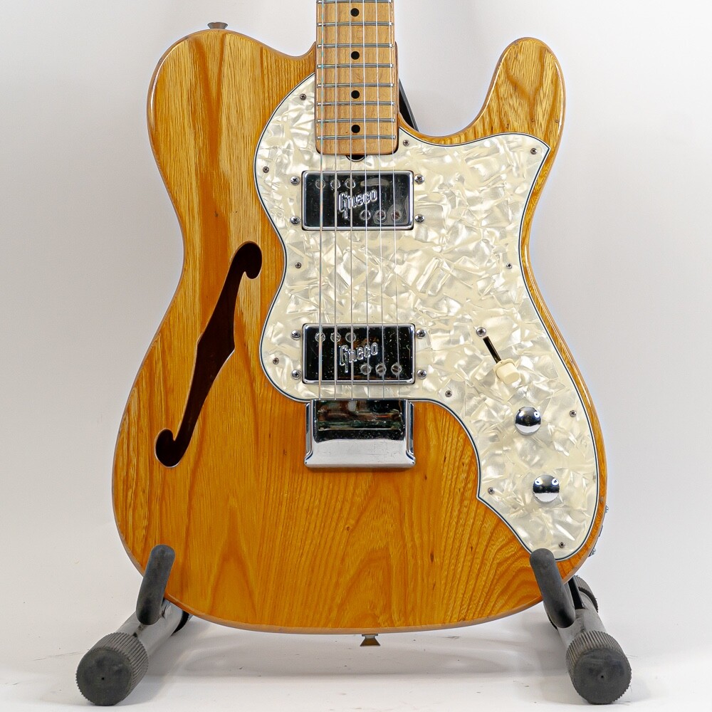 ギター GRECO TE500 1974 Greco TE-500 Thinline Telecaster Natural w/ Maxon