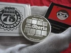 Rare Oberto Sausage Co Commerical Beef Jerky .999 Pure Silver Round with Coa