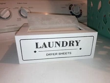 Dryer Sheet Holder Dispenser Container, Space Saving 8.27"L x 5.12"W x 3.15"H
