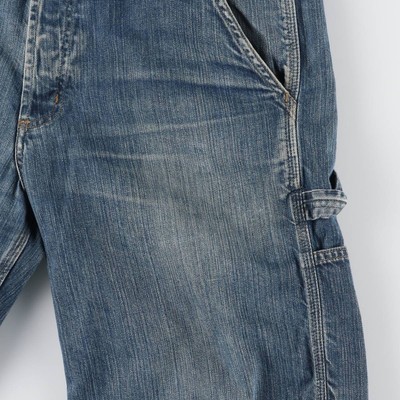 パンツ 10s carhartt denim painter shorts w33 00s USA製 carharttカーハート ダブルニー デニム ペインター